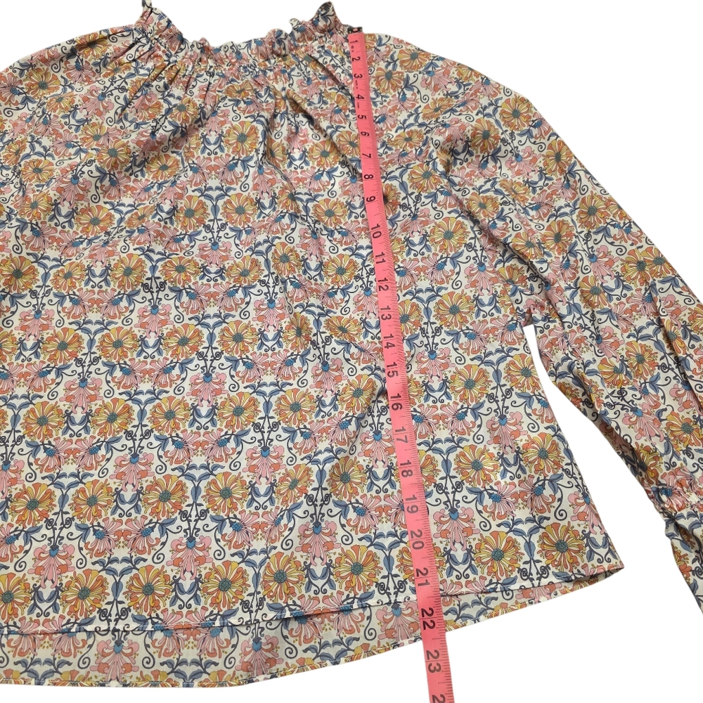 J. Crew Floral Print Women's Blouse Size S Nwt - Picture 9 of 15